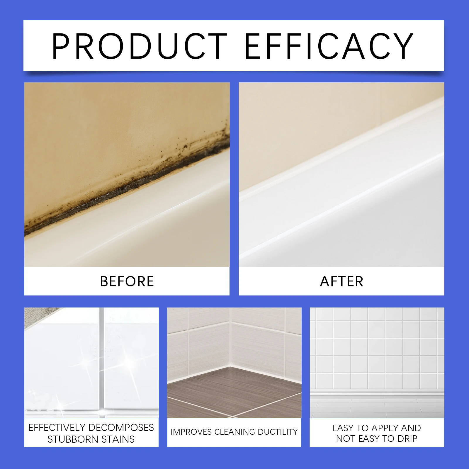 منظف إزالة البقع، مزيل حلقة مطاطية للثلاجة والمطبخ والحمام والغسالة