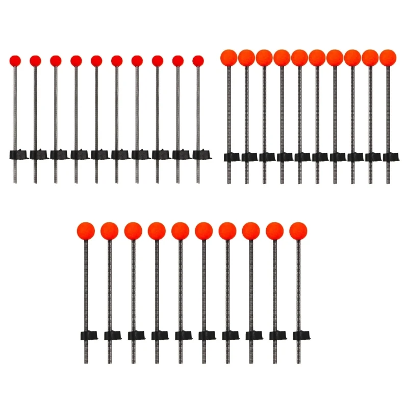 

10Pcs Ice Fishing Rod Tip Spring Ball Low Temperature Resistant Good Toughness