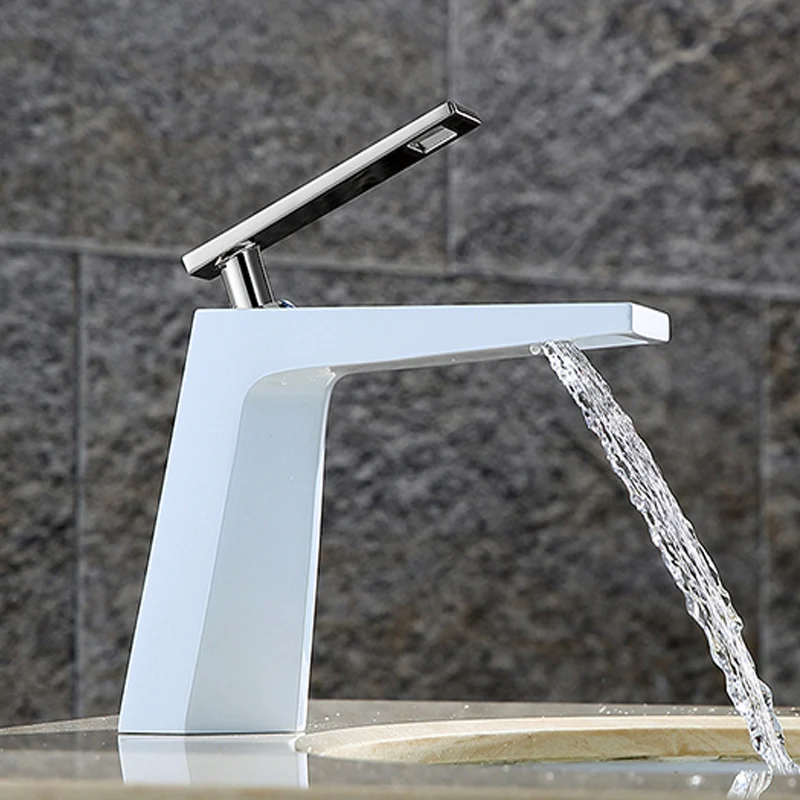 

Basin Faucet Bathroom Torneira Para Banheiro Chrome Faucet Basin Taps Deck Mounted Grifo Lavabo Hot Cold Mixer Tap Crane 855750