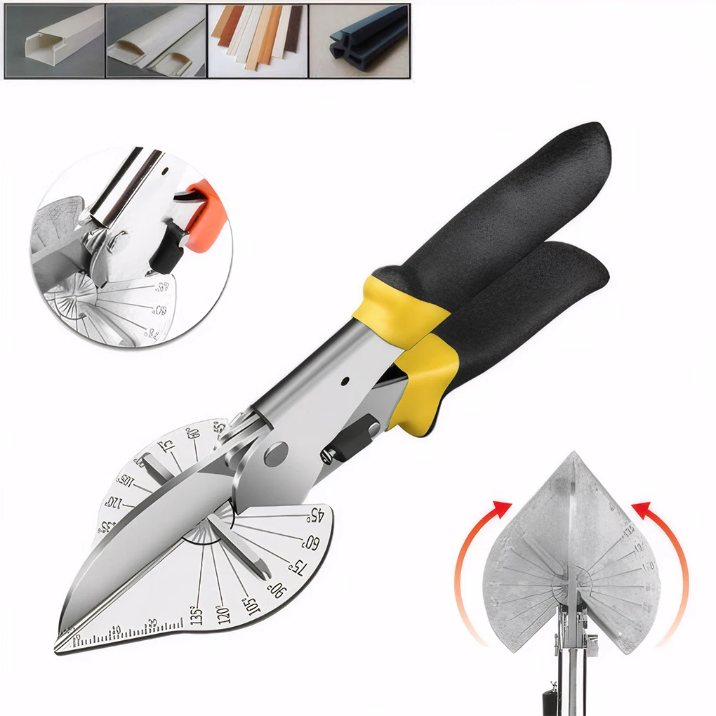 

Stainless Steel Scissor Cutter Angle Shear 45-135 Degree Multi Angle Miter Cutter Hand Shear Multifunctional Pipe Scissors