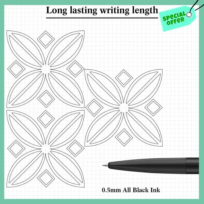 A95Q-4 Pcs A B C D Redutor de Rotação Canetas Esferográficas Gadget Caneta de Alívio do Estresse Para Escritório Durável