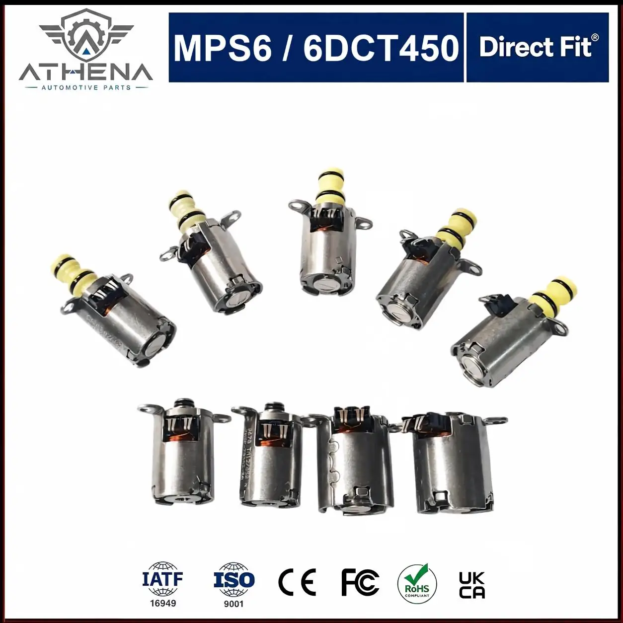 7M5R AG9R Transmission Solenoid Valve Kit Fit MPS6 6DCT450 6 Speed DCT For Ford Mondeo Volvo Dodge