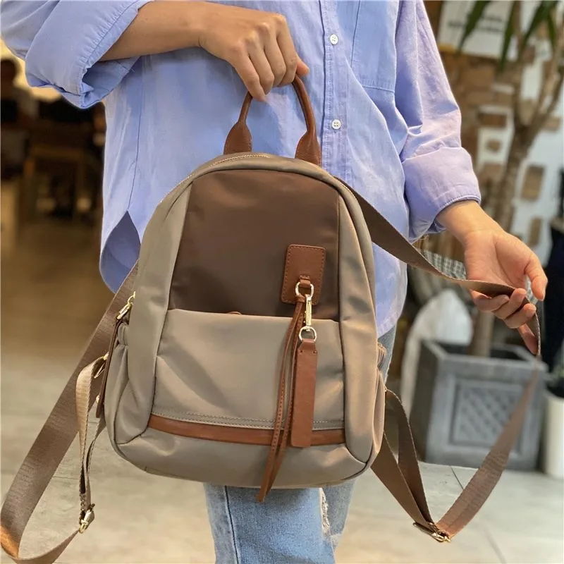 

Backpack Female New Style Fashion Brand Oxford Cloth Autumn and Winter Fashion All-match Portability Journey Schoolbag