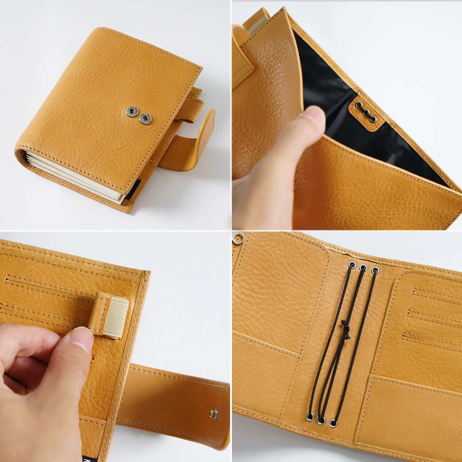 Moterm Full Grain ผักกระป๋องหนัง Companion Travel Journal หนังสือเดินทางขนาดโน้ตบุ๊คของแท้ Cowhide Organizer Diary