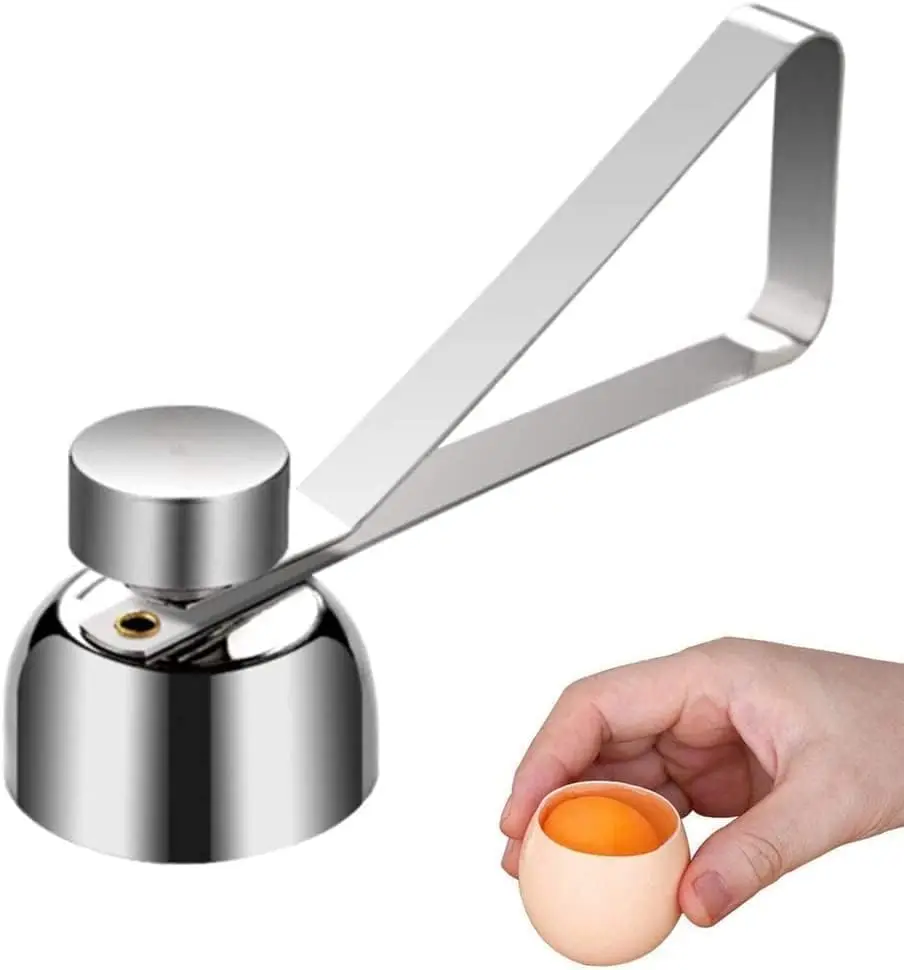 Stainless Steel Egg Topper Cutter MetalEggScissors Boiled Raw Opener CreativeKitchen Tool GadgetsAccessories Cool Gadgets