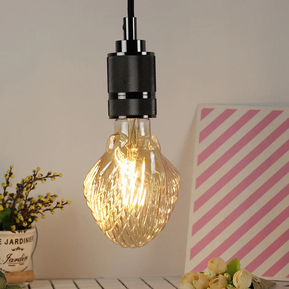 

1Pcs E27 Vintage Light Bulb Creative Shell Lampshade Party Hanging Decoration Light Hanging Lamp Bulb