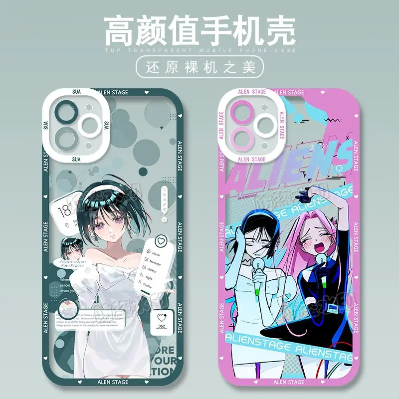 ALIEN STAGE for Phone Case Anime IVAN TILL Mizi for IPhone12 13 14 15Pro Max Game Full Lens Protection Cover Accessories Gift