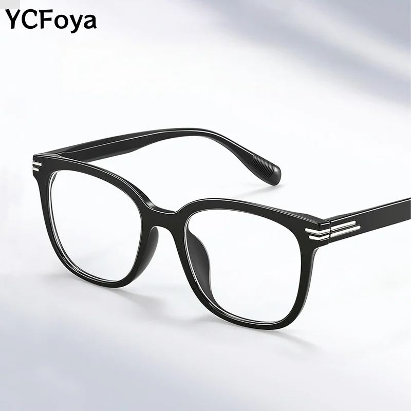 

YCFoya Ultralight Men Luxury Retro Round Glasses Fashion TR90 Designer Optical Prescription Eyeglasses Frame Women 27013