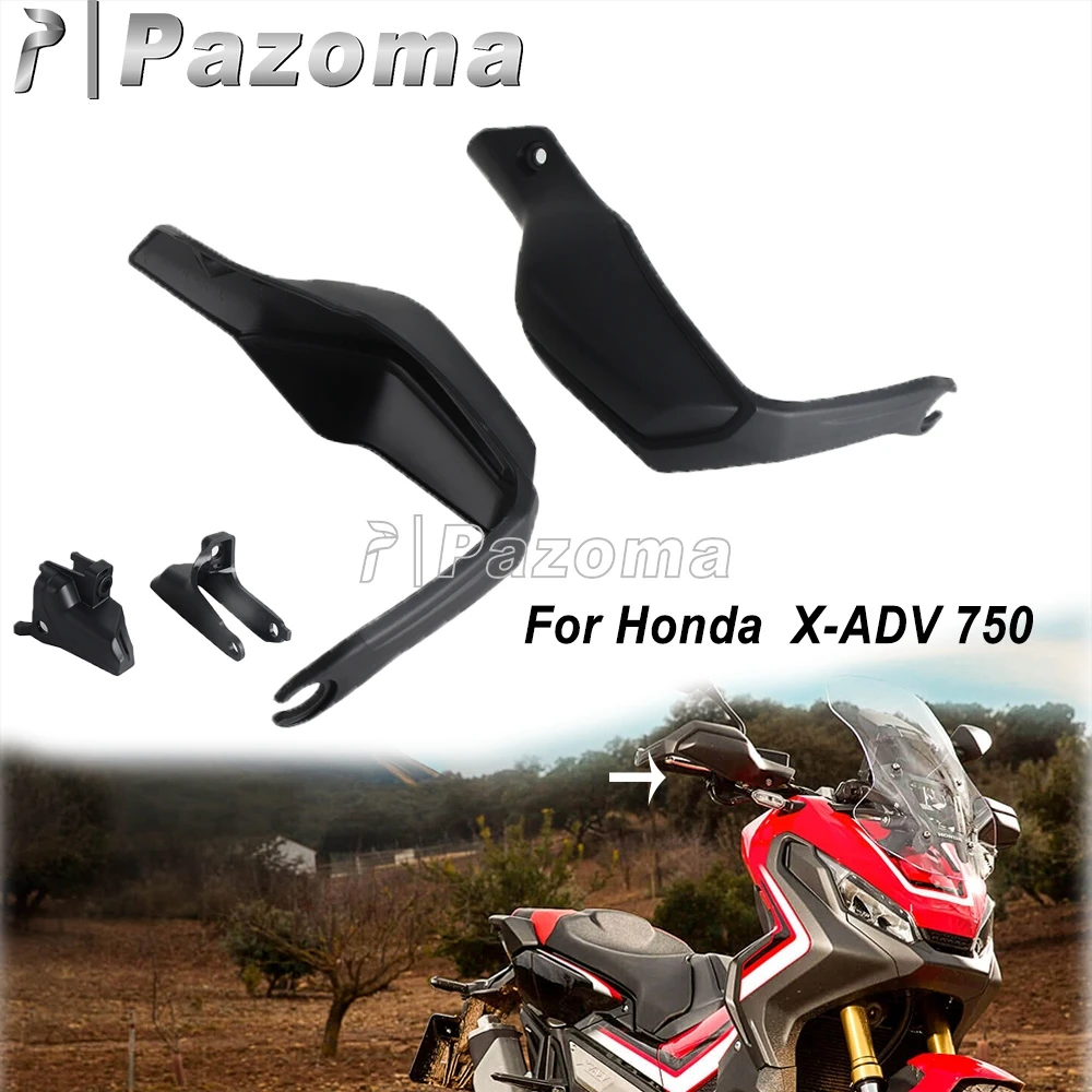 

Motorcycle Black Handguard Shield Plastic Hand Guard Windhsield Protector Bar Cover For HONDA X-ADV 750 XADV 750 XADV750 2017-20