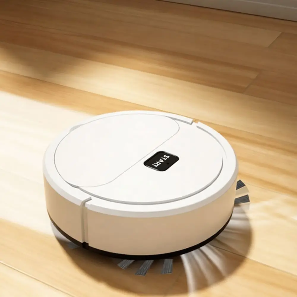 Portable Smart Sweeping Robot Household Vacuum Cleaner Floor Mop Combo Low Profile Design For Under Bed Cleaning