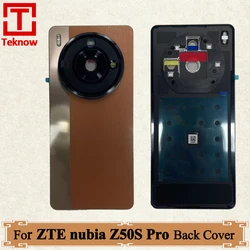 Original Back Cover For ZTE nubia Z50S Pro NX713J Back Glass Cover Battery Cover Rear Housing With Adhesives Replacement Parts