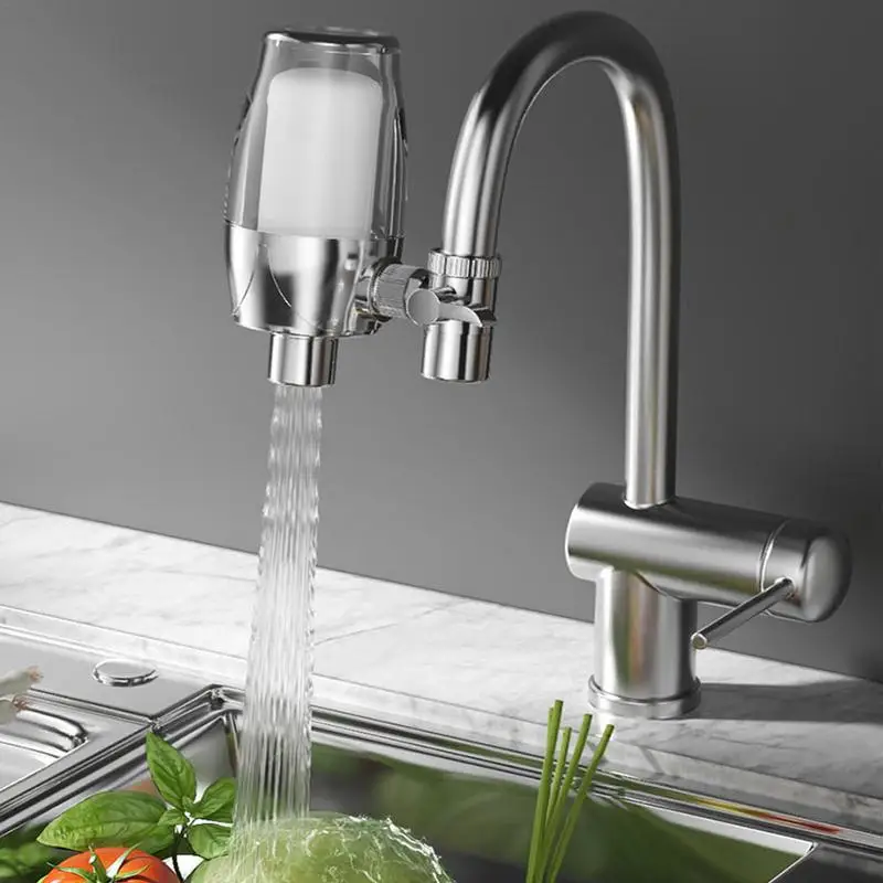 

Filter Sink Faucet 2 Modes Sink Water Filter 360-Degree Rotating Bathroom Faucet Filter Sink Faucet Filter Water Filter System