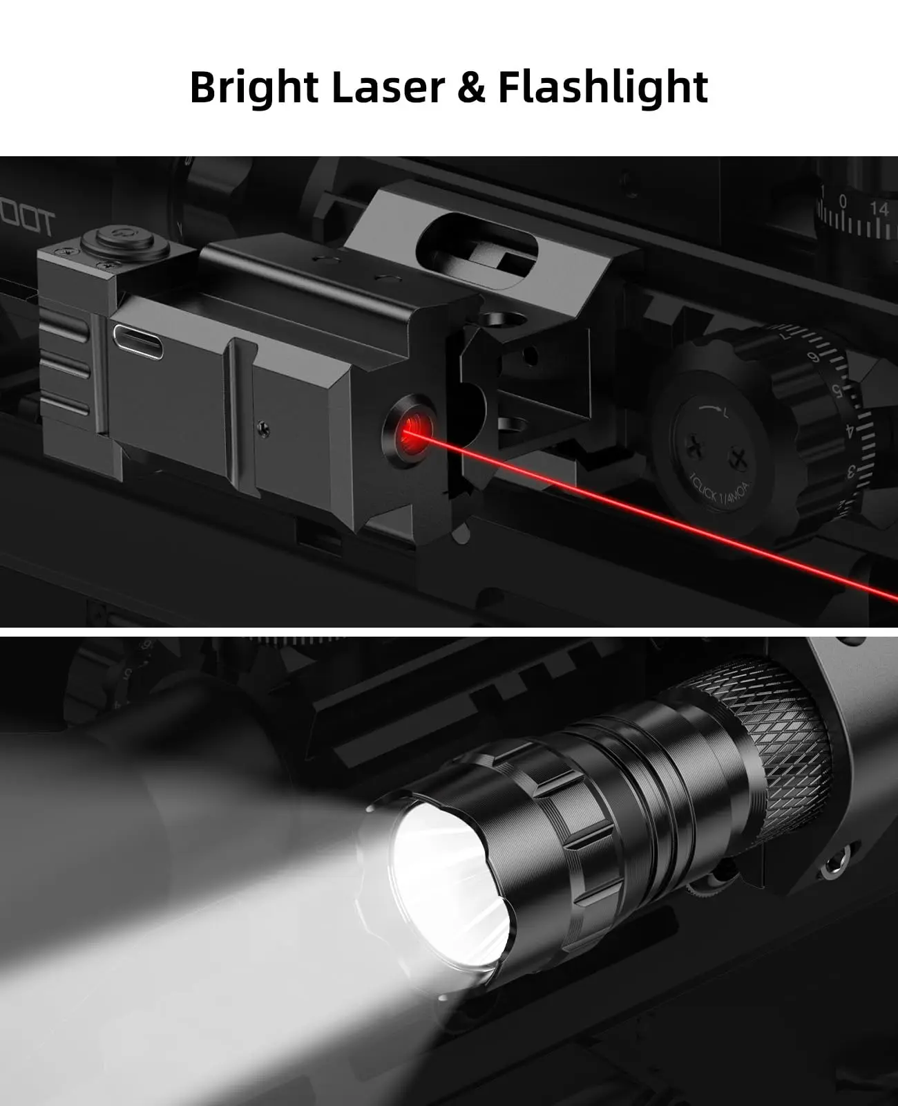 

EZshoot 3-9x32 Rifle Scope Optics Riflescope Tactical Flashlight Red Dot Reflex Sight Red Laser Sight Combo For Picatinny