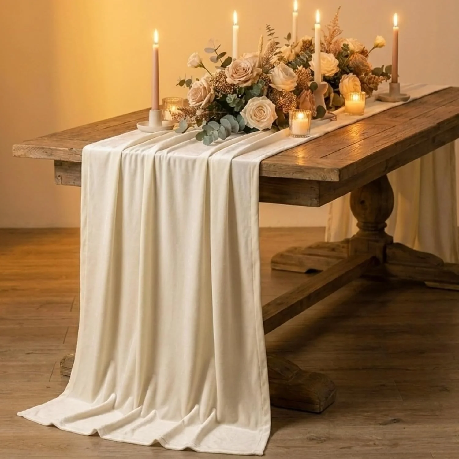 Luxurious Velvet Table Runner Wedding Reception Decorations Soft Velvet Fabric Table Linen Overlay Christmas Party Home Decor