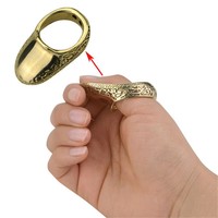 Archers Finger Protector Cot thumb Guard Archery Brass Thumb Rings for Shooting