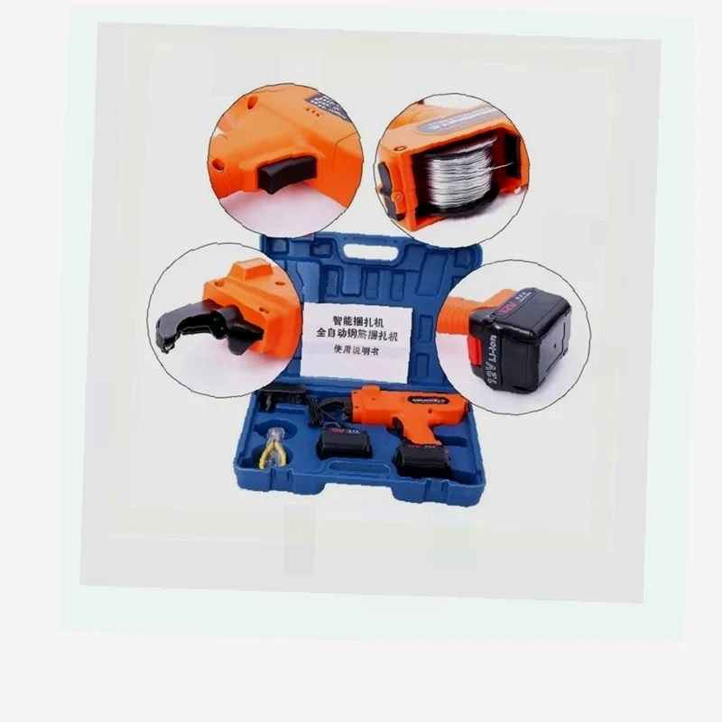 12V 4500mAh Automatic Rebar Binding Machine Cordless Cable Rechargeable Fully Automatic Rebar Tying Machine Rebar Tying Tool
