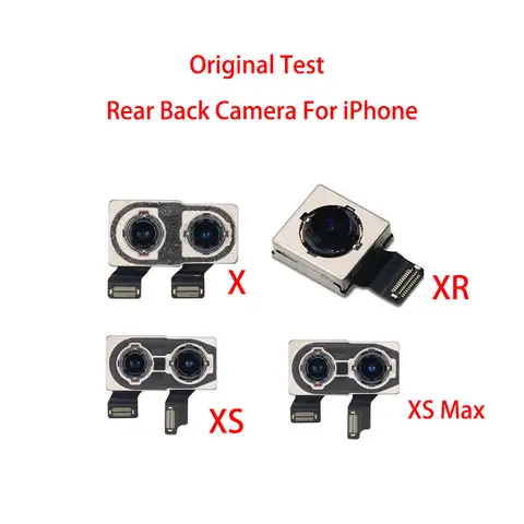 100% Original Test Back Rear Camera With Flash Module Sensor Flex Cable For iPhone X XR XS Max Replacement Parts