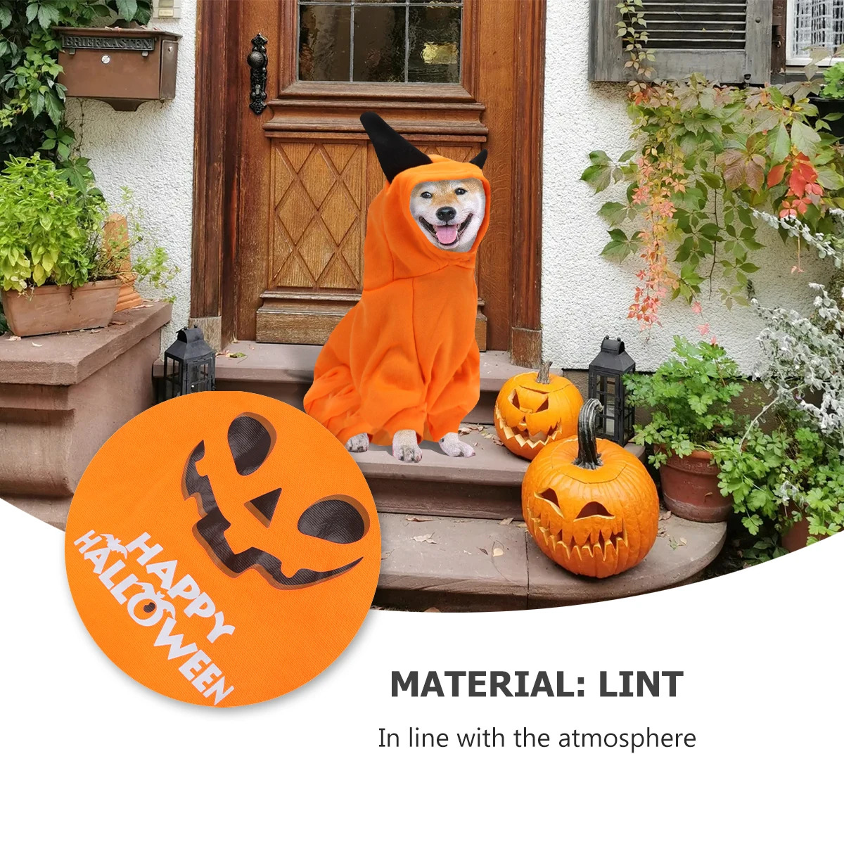 

1Pcs Halloween Pet Clothes Durable Dog Costume Cute Bright Design Party Outfit Small Halloween Pet Clothes Dog Costume