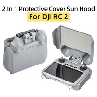 For DJI AIR 3/3S MINI 4 PRO Drone RC 2 Remote Controller 2 In 1 Screen Anti-scratch Protective Cover Sun Hood Sunshade Accessory