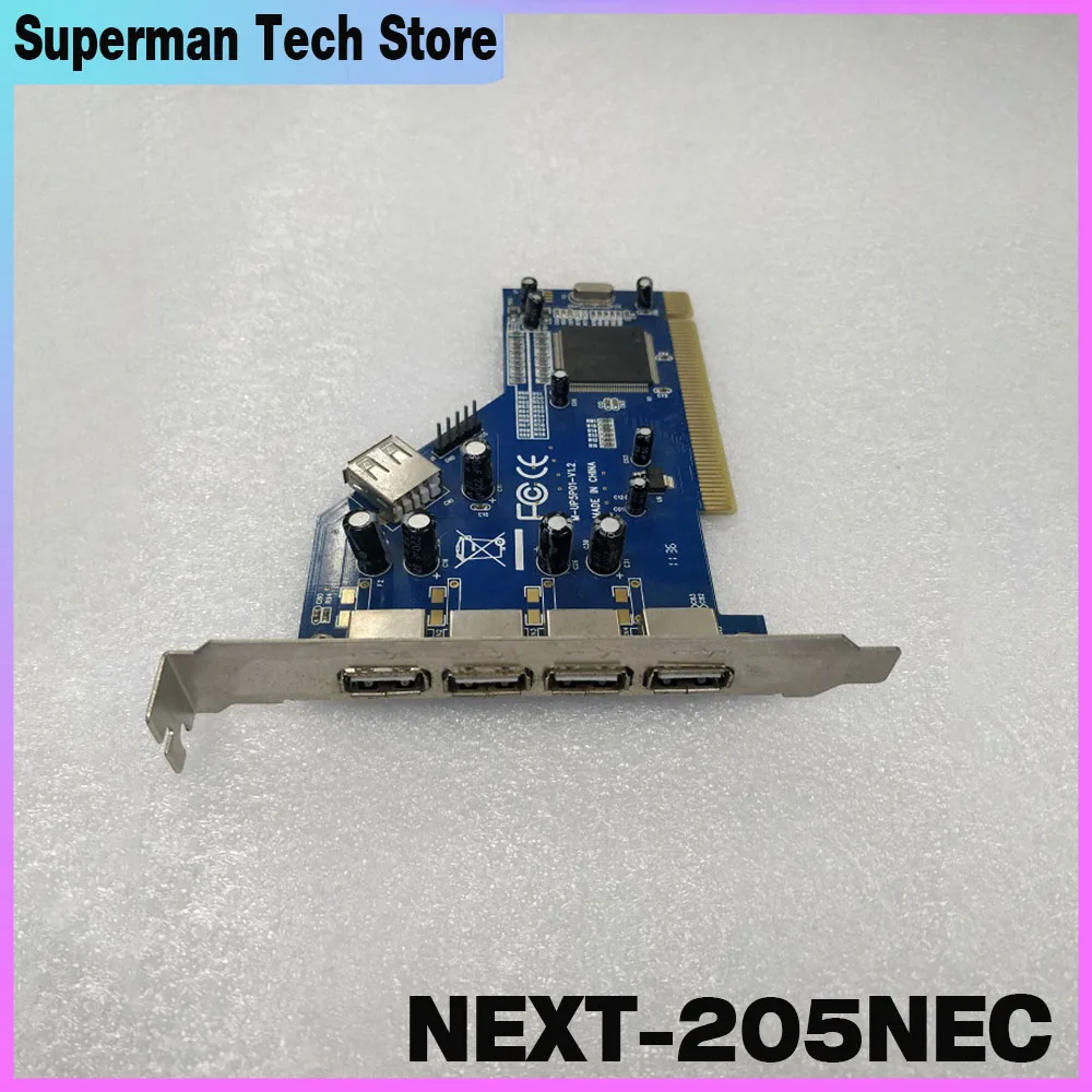 Industrial control server PCI to USB2.0 card NEC chip 4-port USB2.0 expansion card NEXT-205NEC