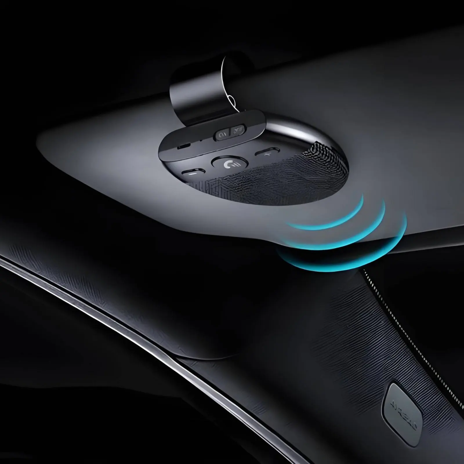 Voice Prompt Car Speakerphone Auto Reconnect Car Bluetooth Handsfree Phone Kit Visor Clip Bluetooth Speaker Long Battery Life