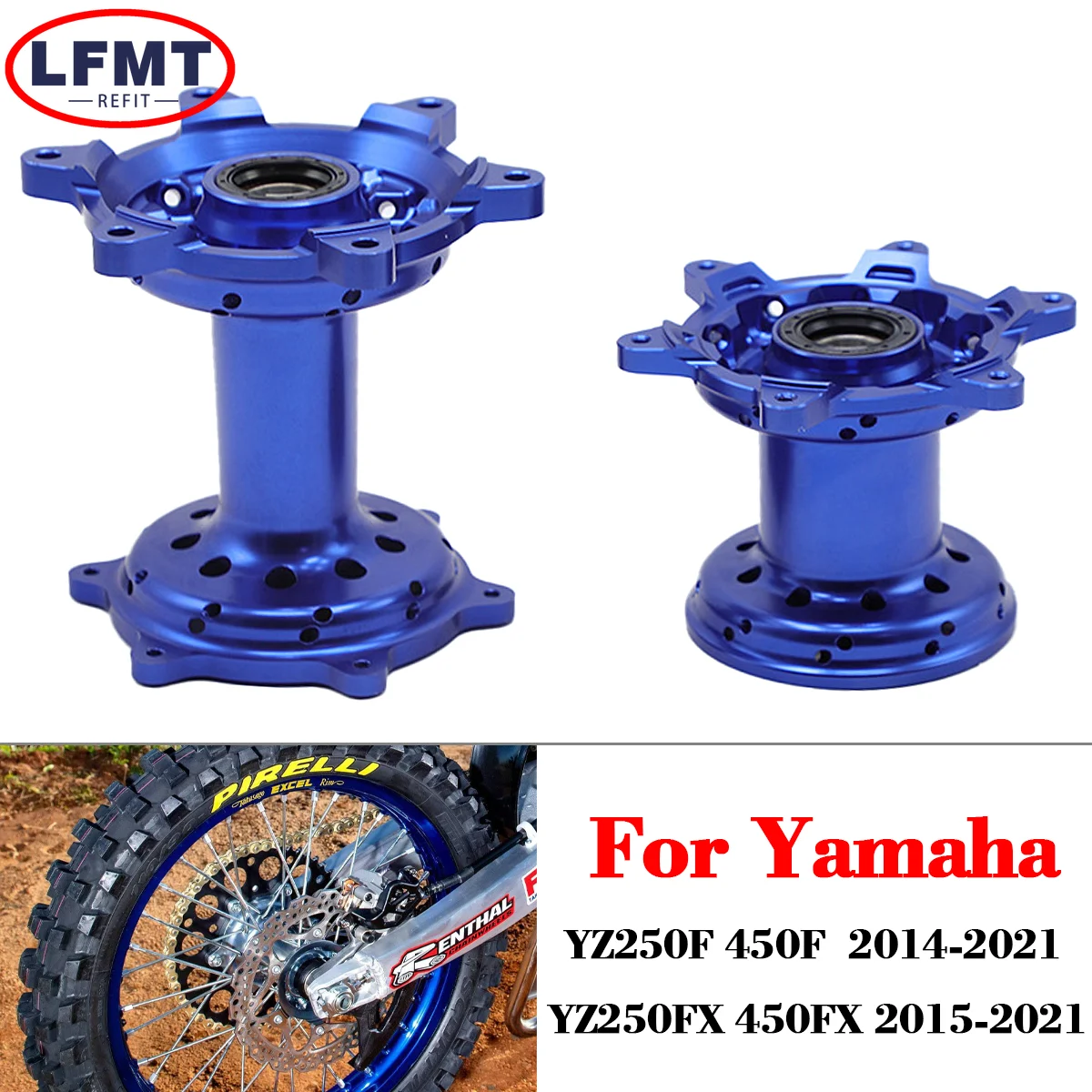 36 Holes Motorcycle Front Rear Wheel Hub For Yamaha YZ250F YZ450F YZ250FX YZ450FX YZ-250F YZ-450F YZ-250FX YZ-450FX Wheel Rims