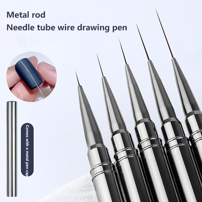 1Pcs New Extremely Fine Nail Design Art Pen Detail Brush Nail Painting Construction Extension Manicure Tools Diy