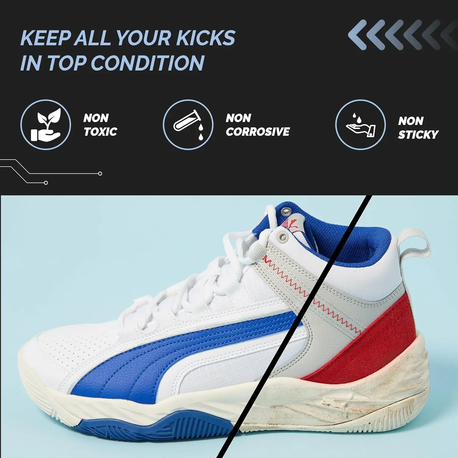 Ultimate 2-in-1 Sneaker Grip Spray & Sole Rejuvenator.Non-Slip Traction Formula.Restores Grip & Maximizes Your Court Performance