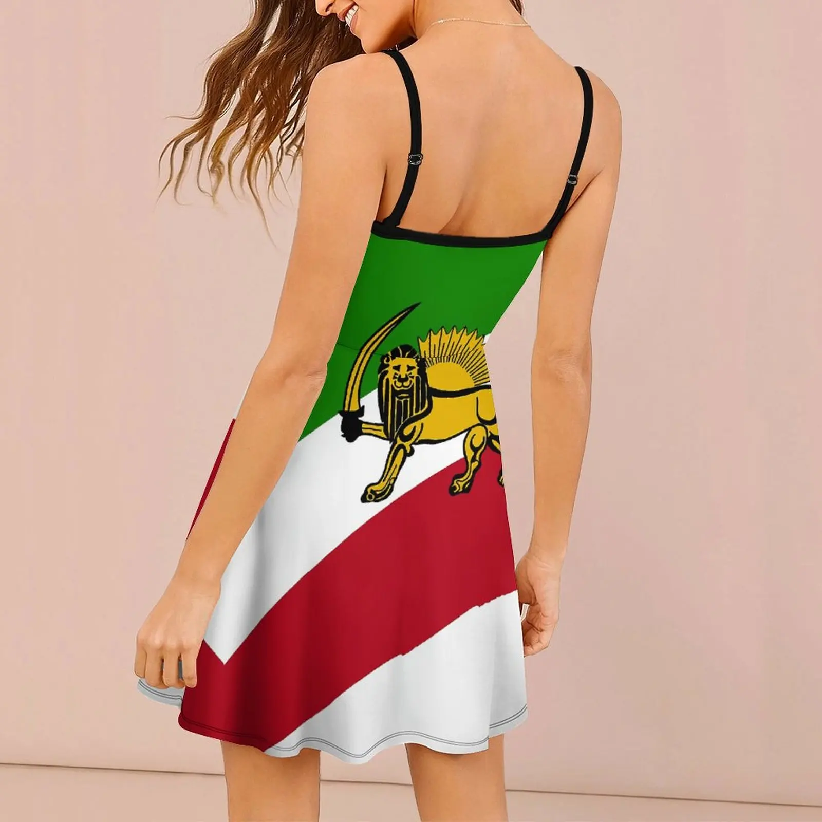 Robe à bretelles décontractée pour femmes, sensation iranienne avec discuter, t-shirt sexy, vêtements de vacances fantaisie