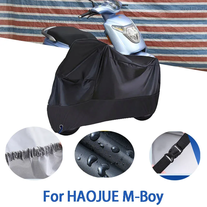 

Motorcycle Full Covers For HAOJUE M-Boy Car Outdoors Sun Protection Dust No Ear Thickened Oxford Clothcover Accessories