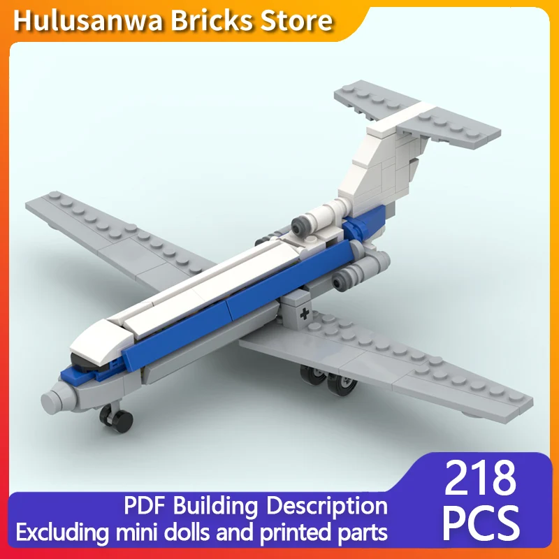 

Yak-40 Jet Regional Aircraft Model MOC Building Bricks War Equipment Modular Technology Gifts Holiday Assemble Children Toy Suit