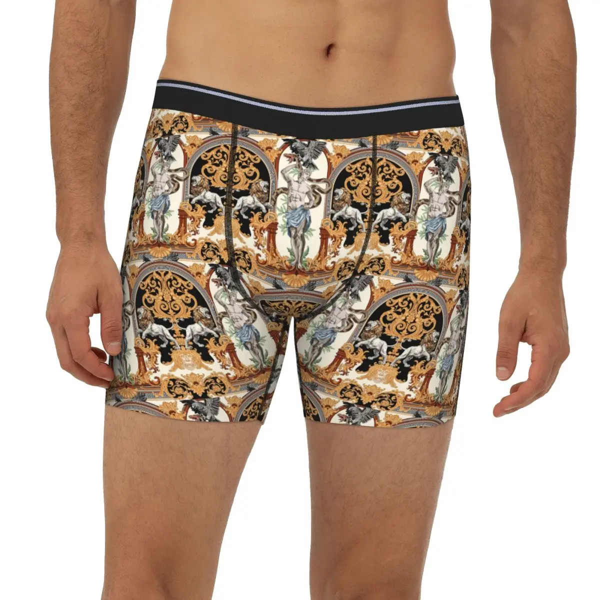 

Depiction Of Apollo Ancient Greek Mythology Long Boxer Underpants Short Male Panties Underwear for Homme Man Boyfriend Gifts