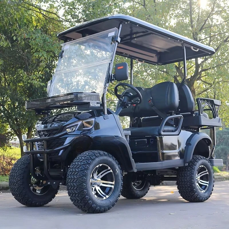 CE Certified Lithium 4 Seater Electric Golf Cart Lifted Club Car Street Legal Golf Push Cart