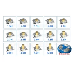 20Pcs SMD 4*4*1.5MM 4X4X1.5/1.6/1.7/1.8/2.0/2.3/2.5/3.0/3.2/3.5/3.8/4.0/4.3/5MM Tactile Tact Push Button Micro Switch Momentary