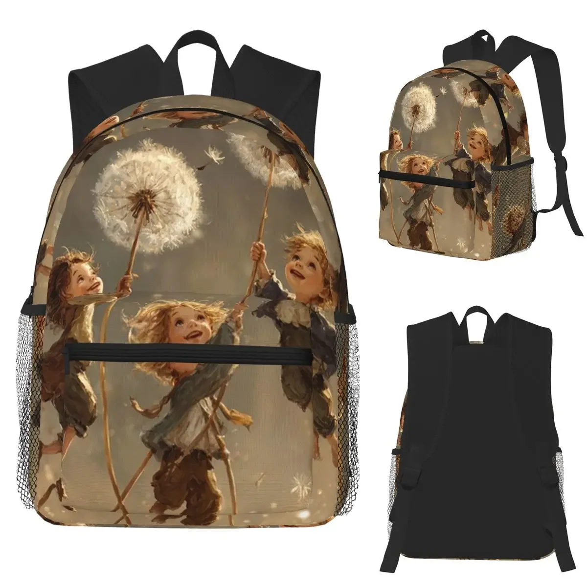 

Рюкзак для студентов Joyful Dandelion Adventure, школьная сумка, походный дорожный рюкзак для мужчин и женщин, сумка для книг, сумки на плечо