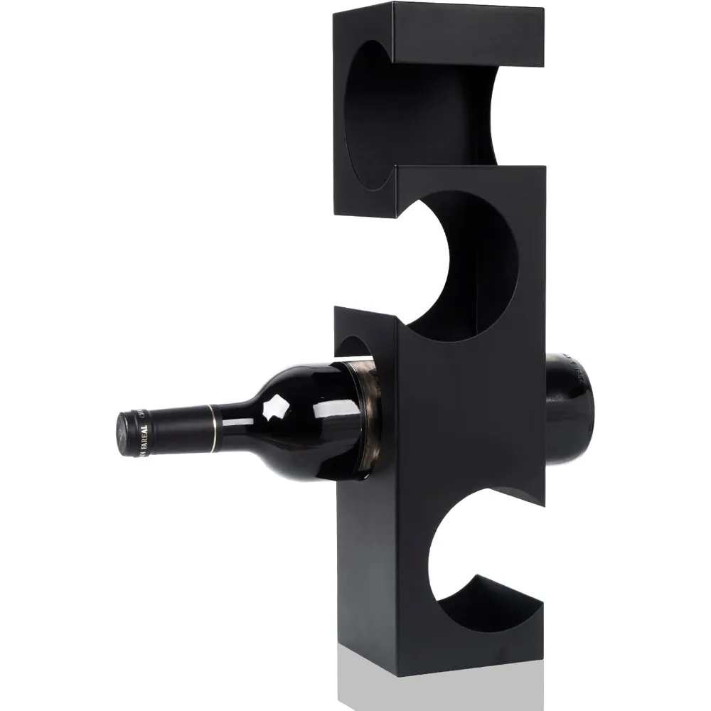 

Современная настольная винная полка с 4 бутылками для кухни и бара — гладкий маленький держатель для декора кладовой