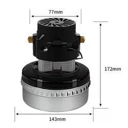 220V 1500W 143mm Industrial Vacuum Cleaner Motor for AMETEK 119656-00 FF10 Philips Midea Rowenta Vacuum Suction Machine Motors