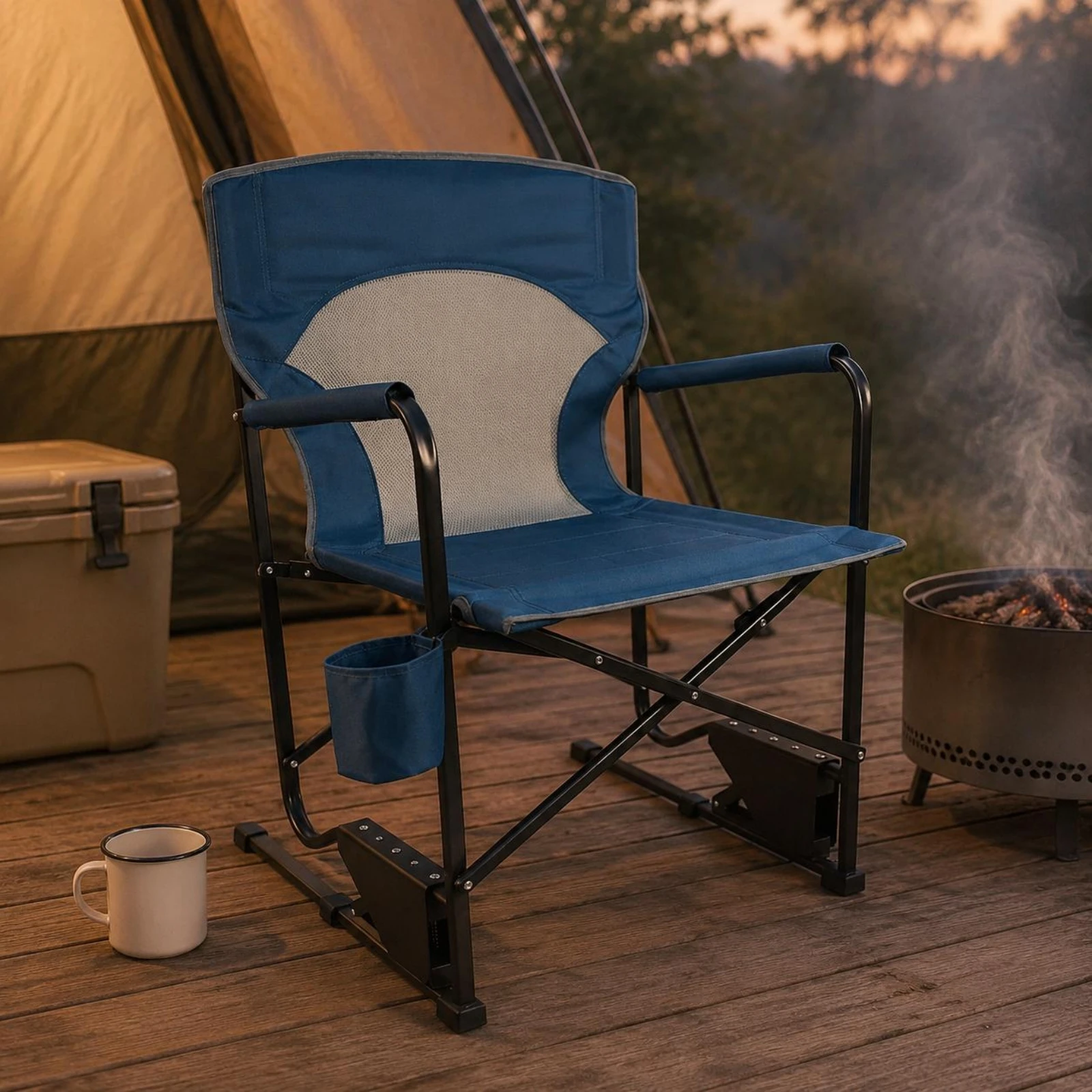 Outdoor Oversized Camping Chair - 4 Parça Büyük Boy Yüksek Yönetmen