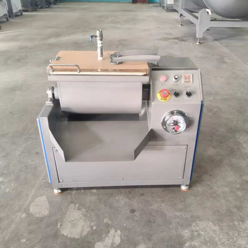 Small Automatic Industrial Electric Beef Vacuum Meat Mixer Machine Easy Clean New Condition