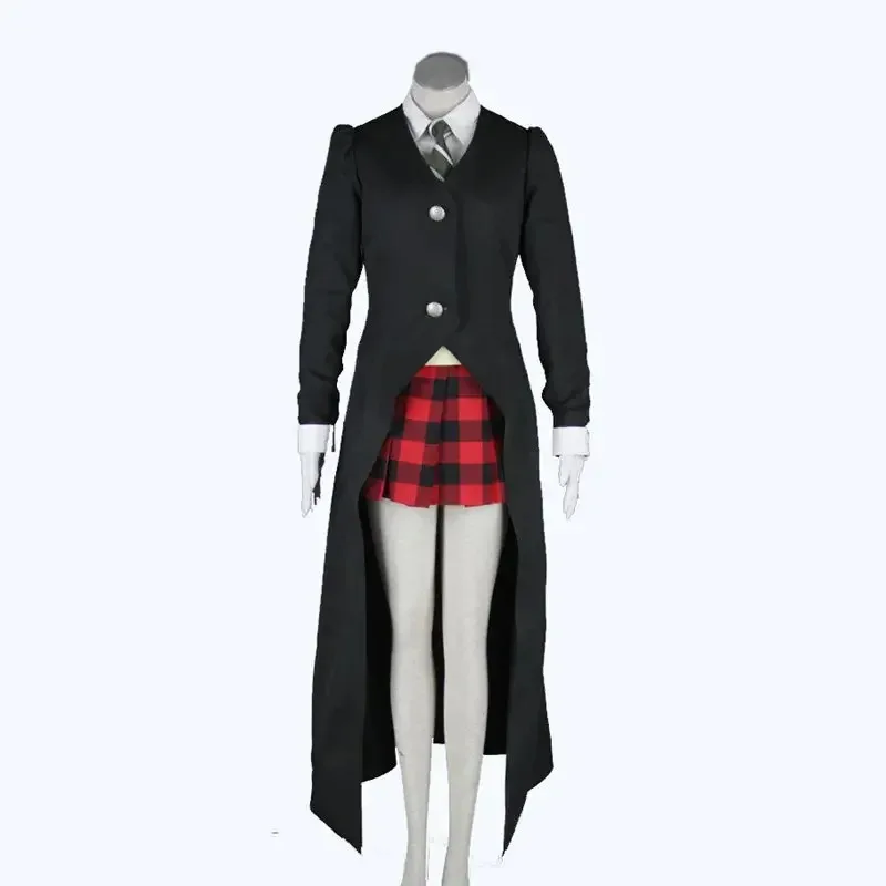 Anime Soul Eater Maka Albarn Cosplay Costume Women Girl Skirt Uniform Halloween Carnival Party Wig Jackets Tie White