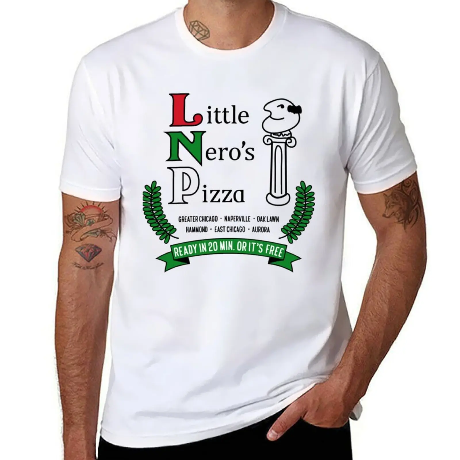 

Little Neros Pizza T-Shirt men t shirt cotton 100% t shirt personalised T-Shirt