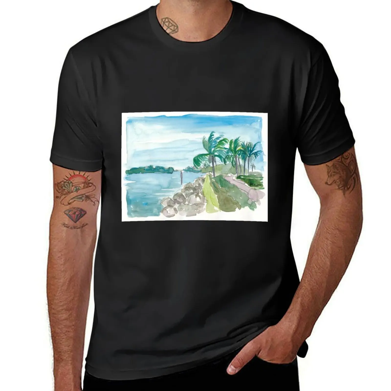 Florida Keys Waterways near Marathon T-Shirt vintage vintage clothes summer tops Short sleeve tee men t shirts