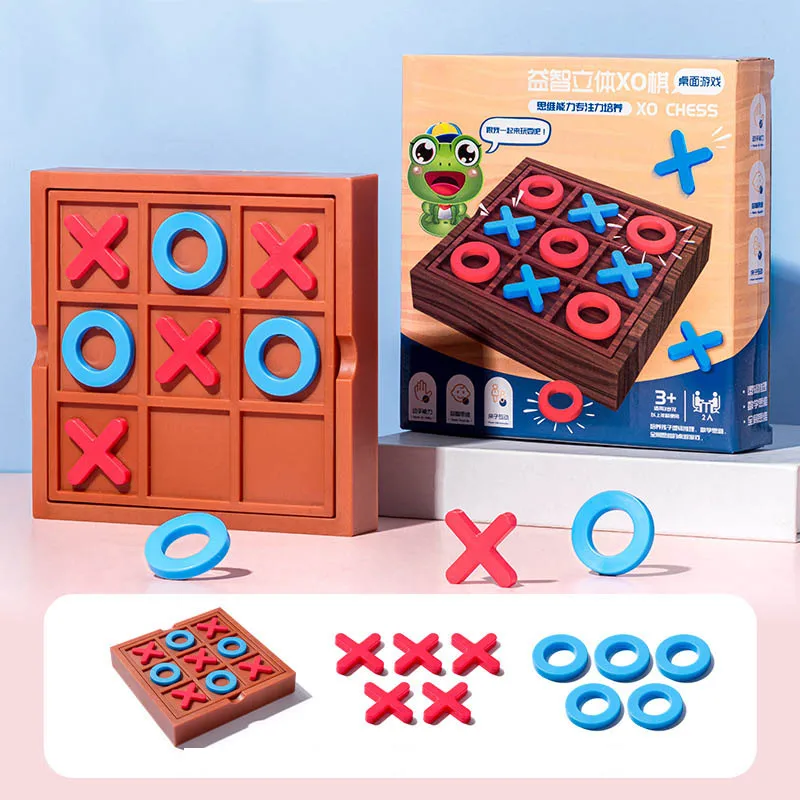 Wooden Solitaire Board Game Tabletop Games For Kids Tic Tac Toe Decorative Board For Coffee Table Board Game