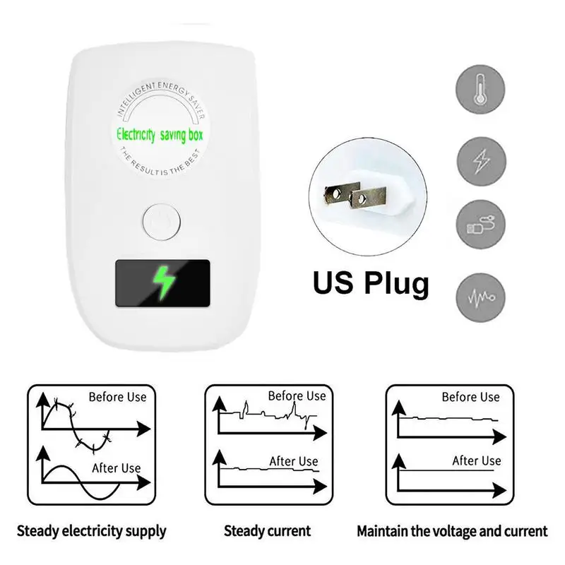 Electricity Saving Box Electricity Power Saver Device Portable And Intelligent Power Factor Saver Stop Watt Device For Air