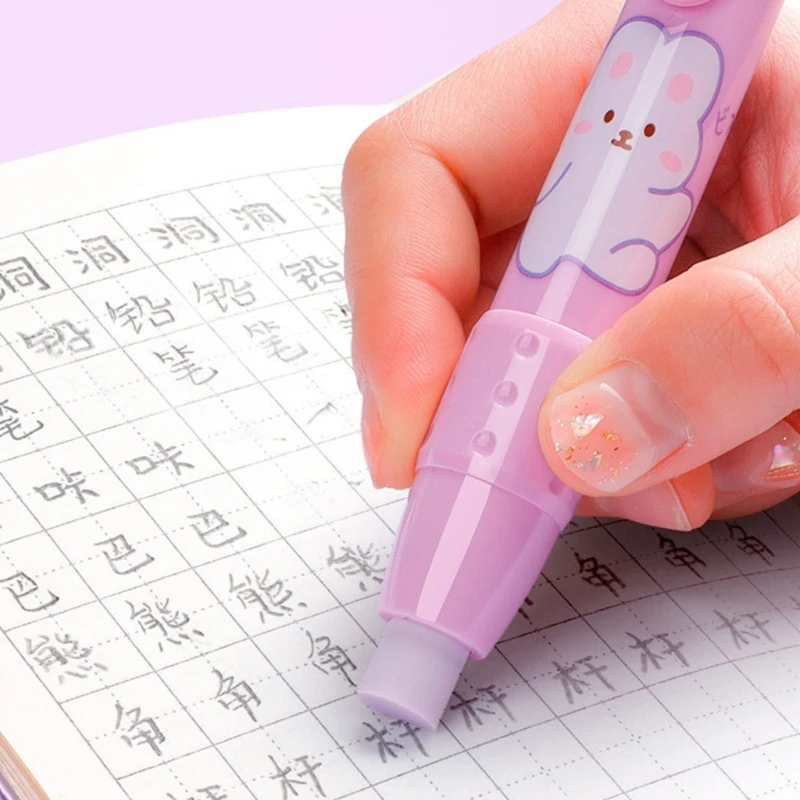 Gomme da cancellare stile penna Gomme da cancellare meccaniche retrattili Gomme da cancellare a forma cartone animato