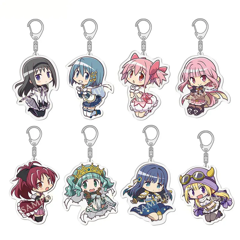 Брелок для ключей в стиле аниме Puella Magi Madoka Magica с персонажами Канаме Акеми, Хомура, Мики Саяка, Томоэ, Мами, Кёко – подарок для фанатов, украшение Брелок для ключей в стиле аниме Puella Magi Madoka Magica с персонажами Канаме Акеми, Хомура, Мики Саяка, Томоэ, Мами, Кёко – подарок для фанатов, украшение