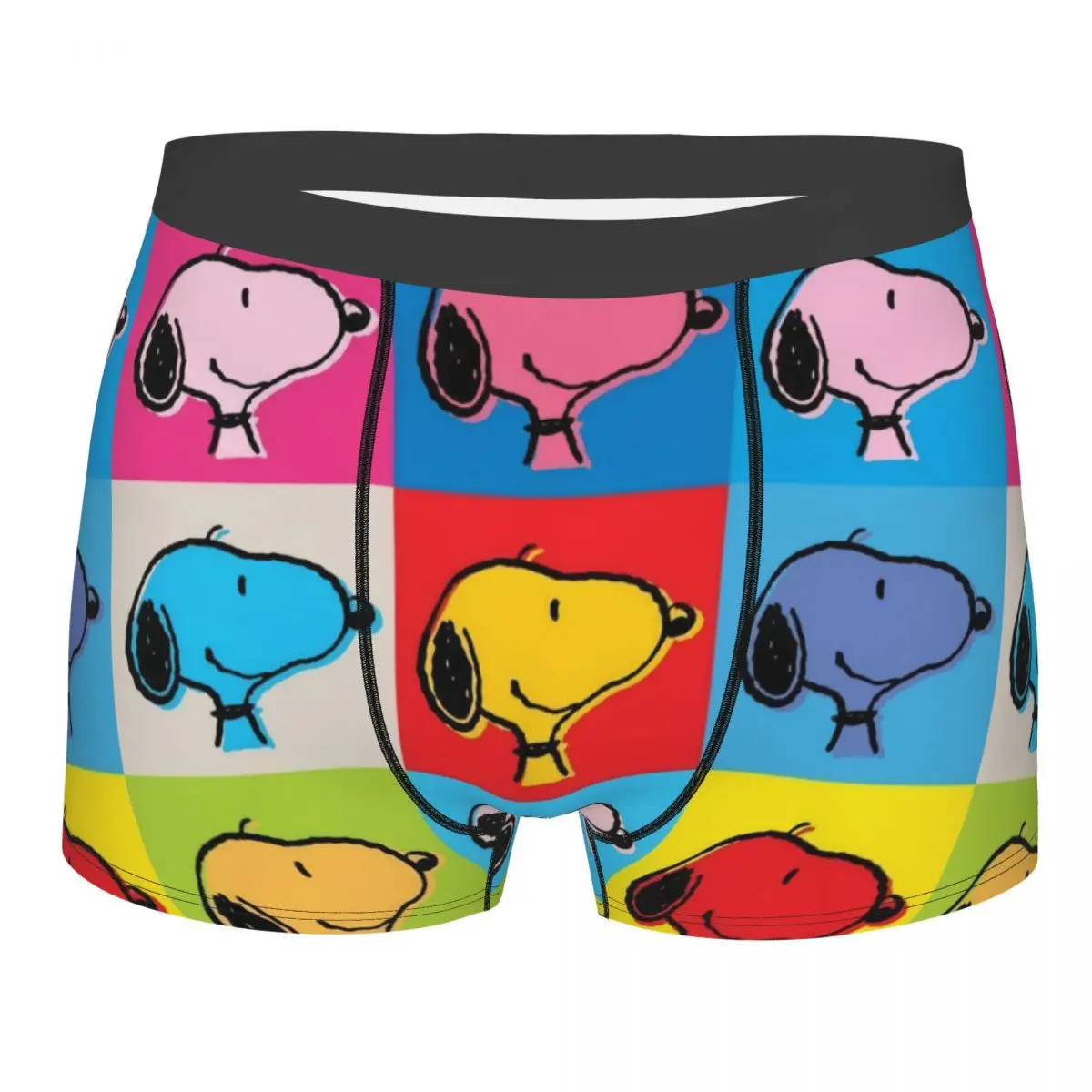 

Мужские трусы-боксеры с принтом мультяшных персонажей Снупи и Вудсток, сексуальные, с индивидуальным дизайном