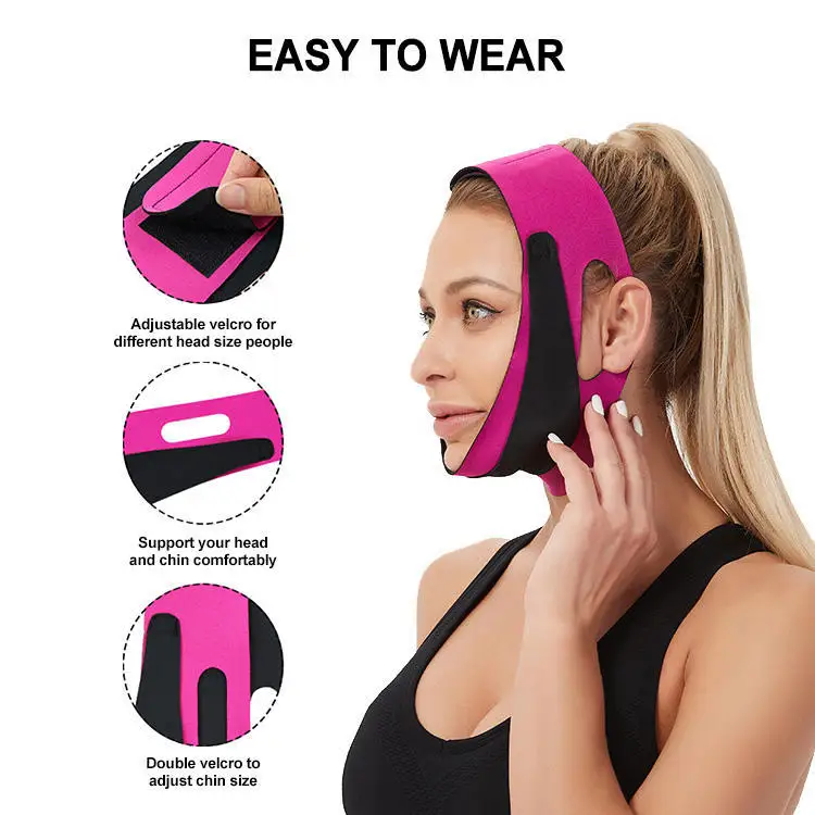 Face V-Line Lift Up Belt Massage Relaxtion Facial Slim Up Belt Lifting Chin Thin Cheek Sauna Bandage Beauty Face Lift Tool