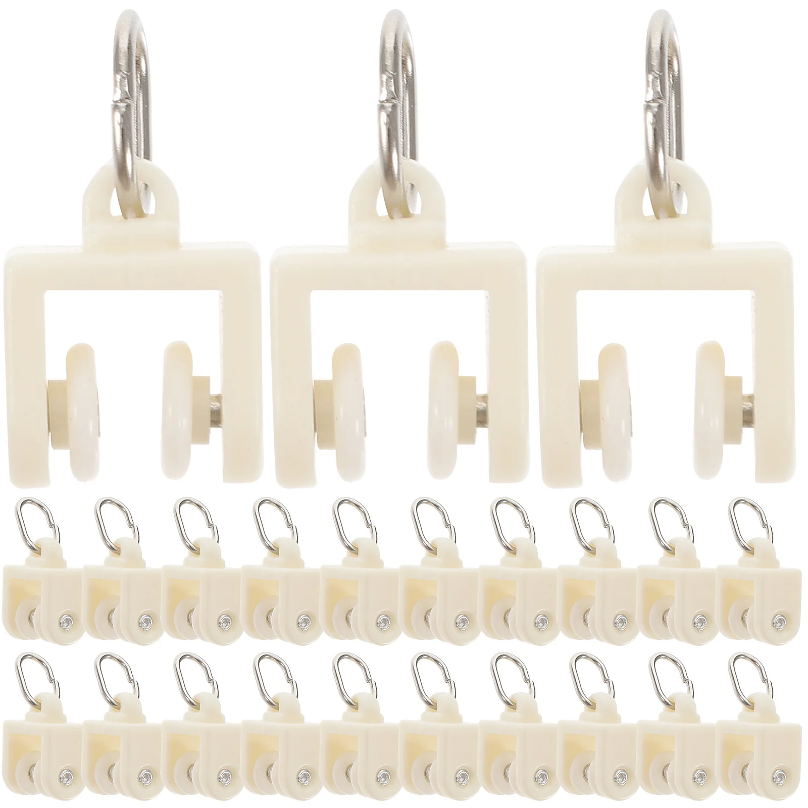 Drapery Rail Sliding Glider Pulley Curved Track Motorhome Accessories with Hook Curtain