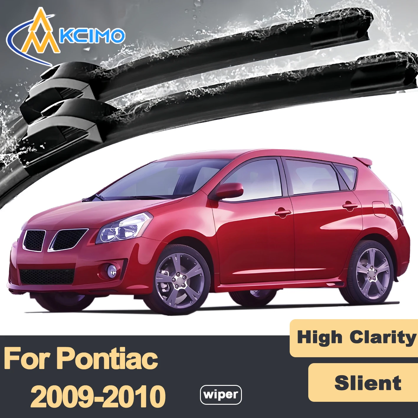 

Premium Rubber Durable Silent Windshield Wiper Blades 2pcs for Pontiac Vibe 2009-2010 Front Wiper Blades Set